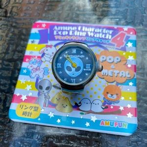 Amuse Character Pop Ring Watch. From Japan! NWOT.
